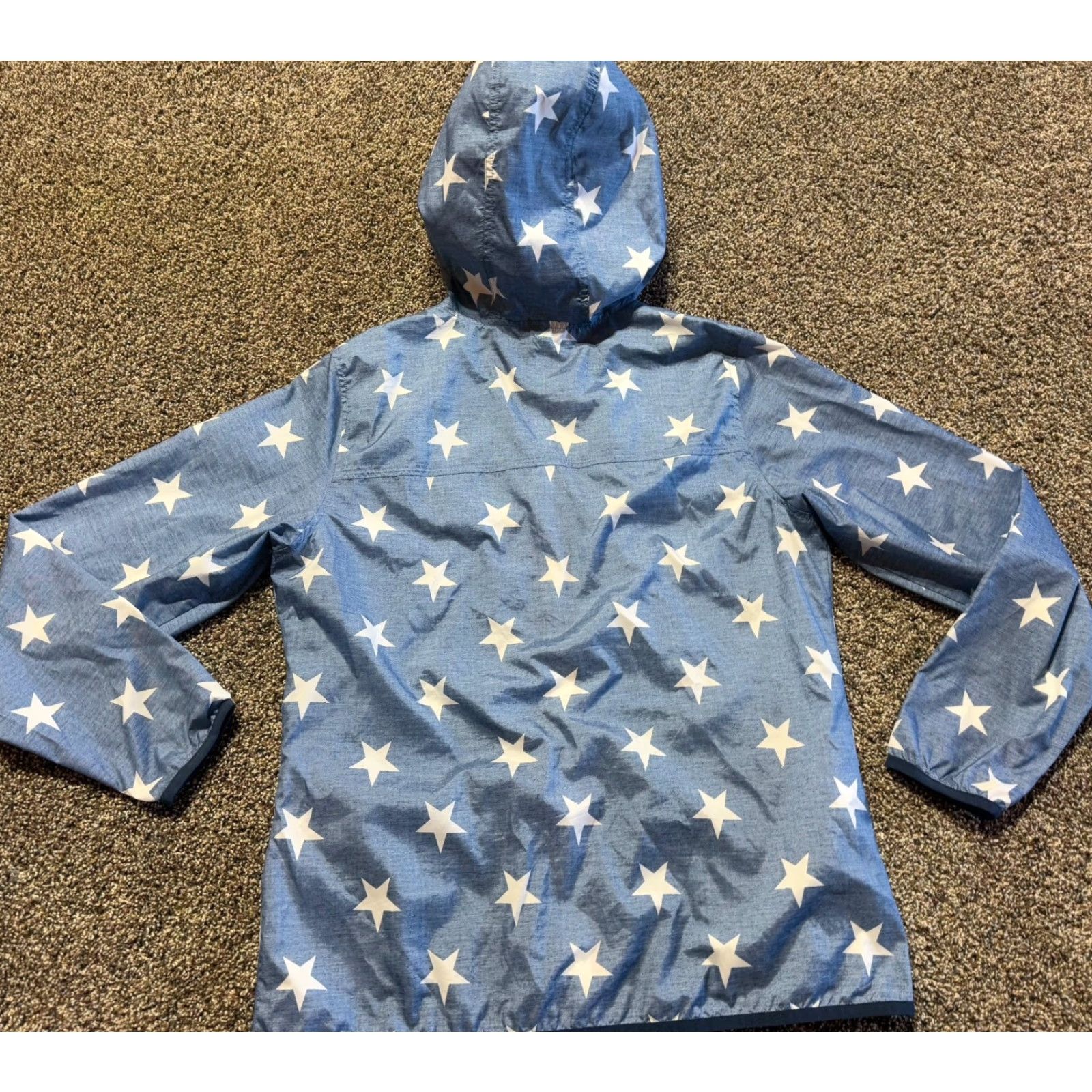 Eddie Bauer Eddie Bauer Womens Jacket Small Lightweight Windbreaker Stars Geometric Blue Polyester Zip Casual Regular Sleeve Windbreaker Mens Womens Girls? Size S / US 4 / IT 40 - 2 Thumbnail