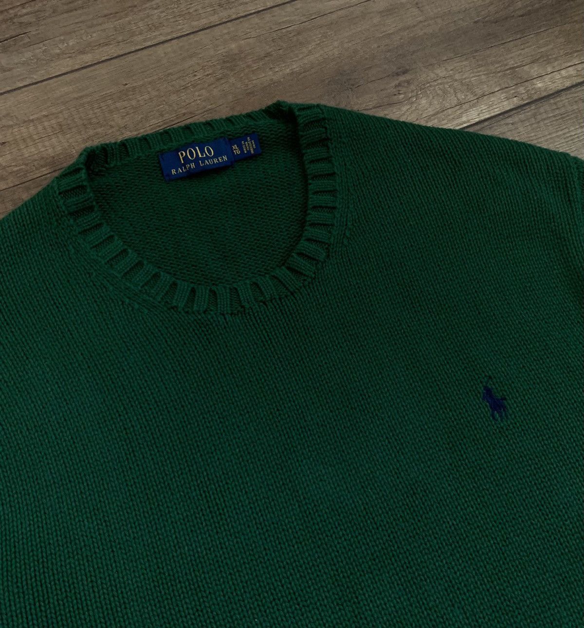 Polo Ralph Lauren Ralph Lauren Green Knitted Sweater Sweatshirt Pullover Size US XL / EU 56 / 4 - 2 Thumbnail