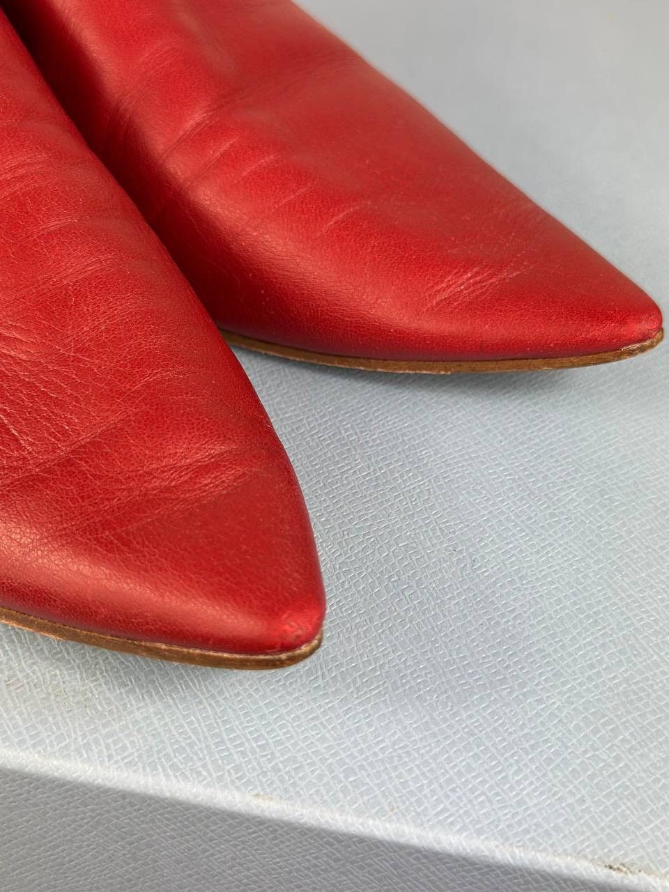 Acne Studios Flats - Acne Studios Vintage Red Leather - Women Mocassins Size US 6 / IT 36 - 10 Thumbnail