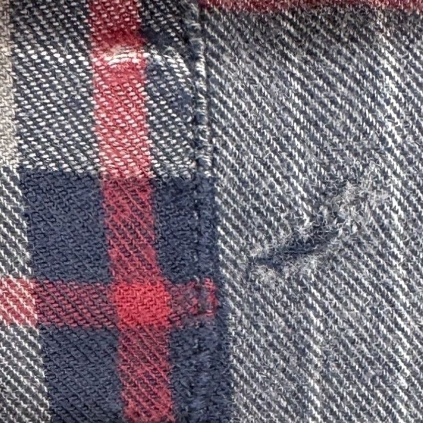 Banana Republic Banana Republic Luxe Flannel Shirt Mens Medium Blue Plaid Slim Fit Flap Pocket Shirt Size US M / EU 48-50 / 2 - 6 Thumbnail
