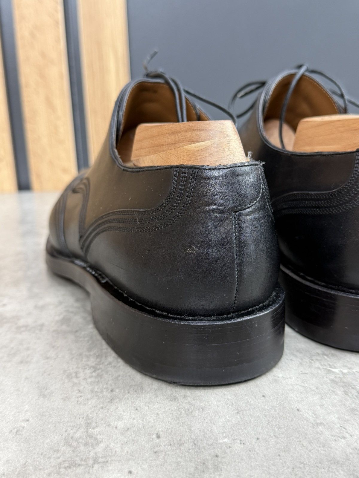 Bally Bally Scribe Black Leather Derby Shoes US 10 Size US 10 / EU 43 - 6 Thumbnail