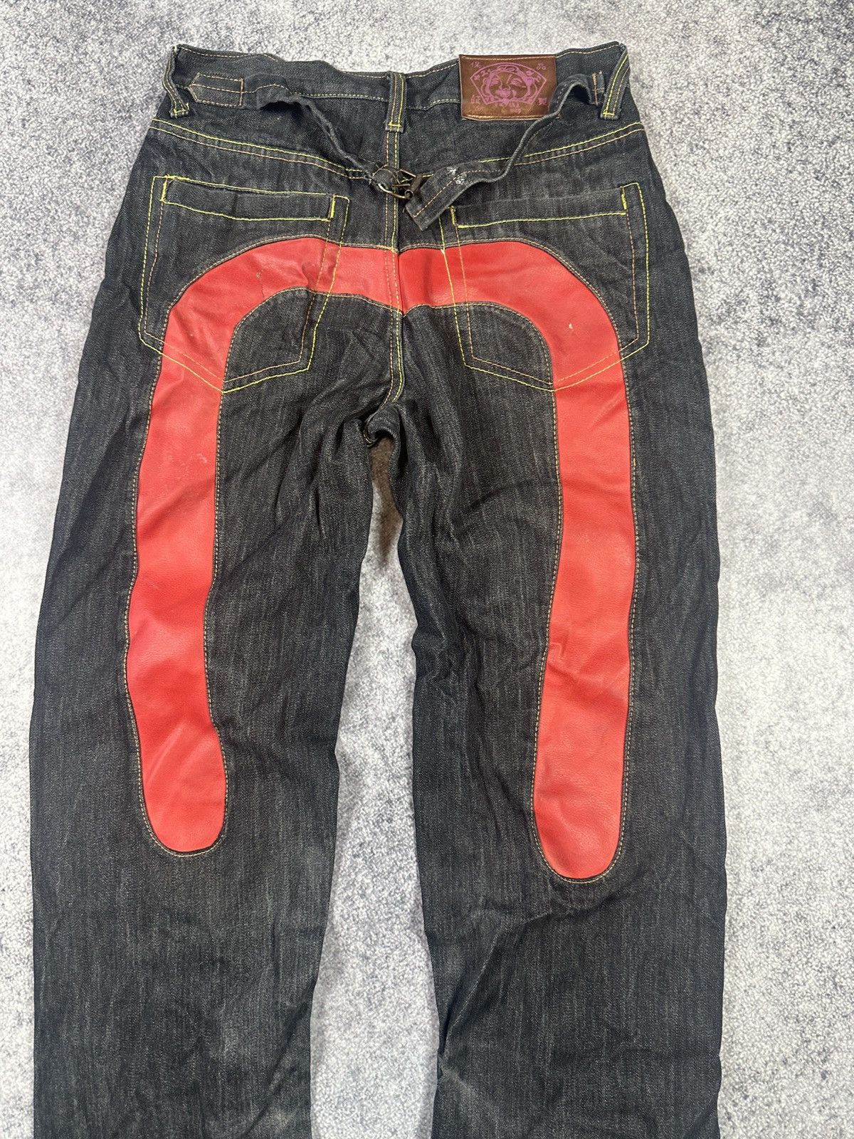 Vintage Y2K vintage Logo Evisu Style jeans denim Streetwear Usa 30 Size US 31 - 4 Thumbnail