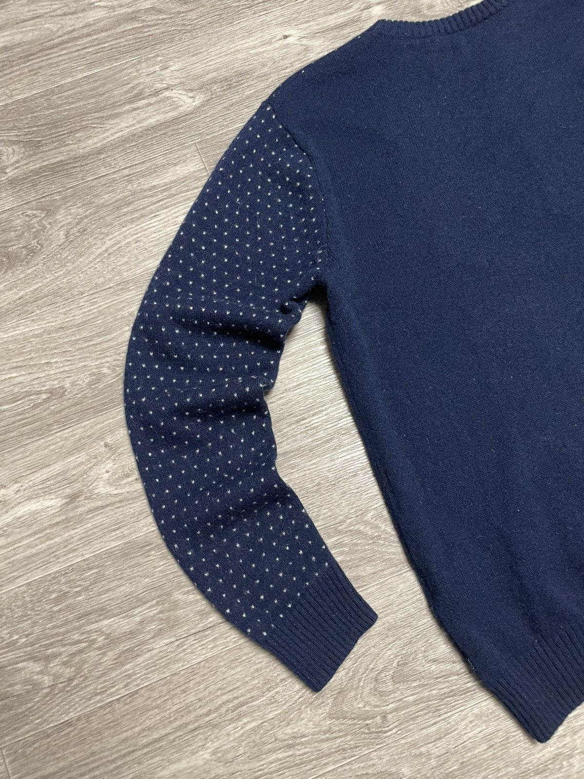 Gant GANT Wool Sweater Snow Scene Vintage Winter Knit Navy Size US XL / EU 56 / 4 - 15 Thumbnail