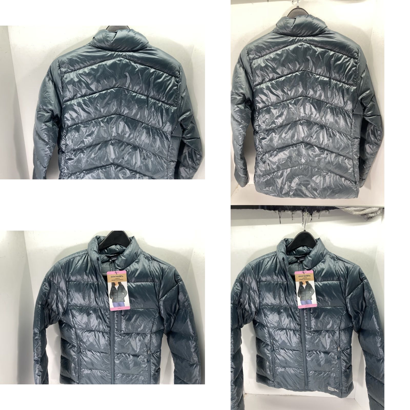 Eddie Bauer Eddie Bauer Down Puffer Jacket Coat Women S Blue Full Zip Packable NWT Size S / US 4 / IT 40 - 9 Thumbnail