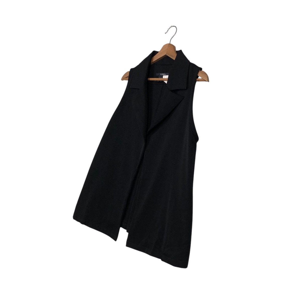 Limi Feu 📌Sleeveless Jacket Runway Rich Black No Button Limi Feu Size S / US 4 / IT 40 - 3 Thumbnail