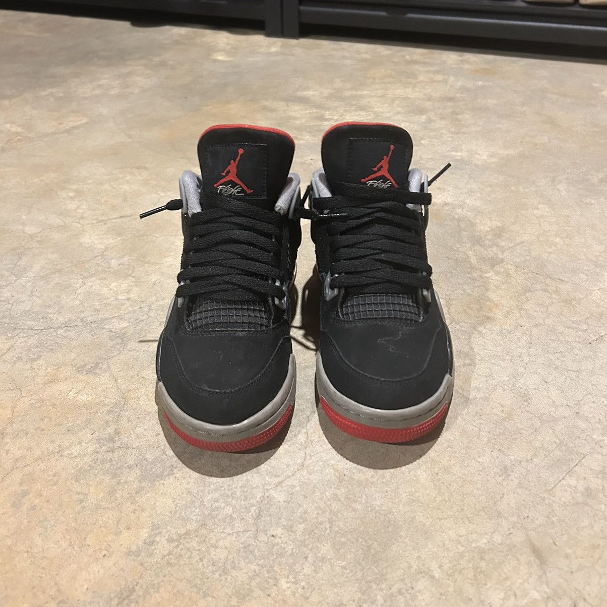 Jordan Brand × Nike Air Jordan 4 Retro Bred 2019 US 5.5 Size US 5.5 / EU 38 - 3 Thumbnail