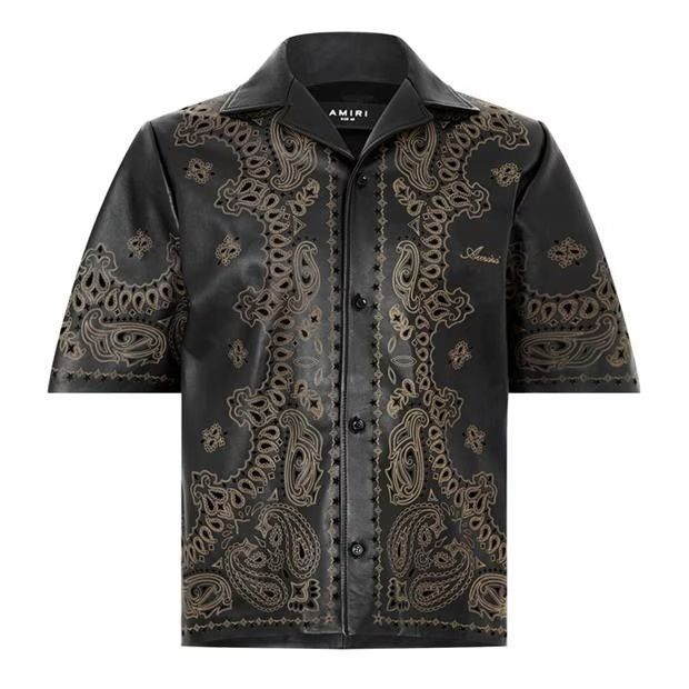 image of Amiri O1G2R1Mq0324 Shirt In Black, Men's (Size Medium)