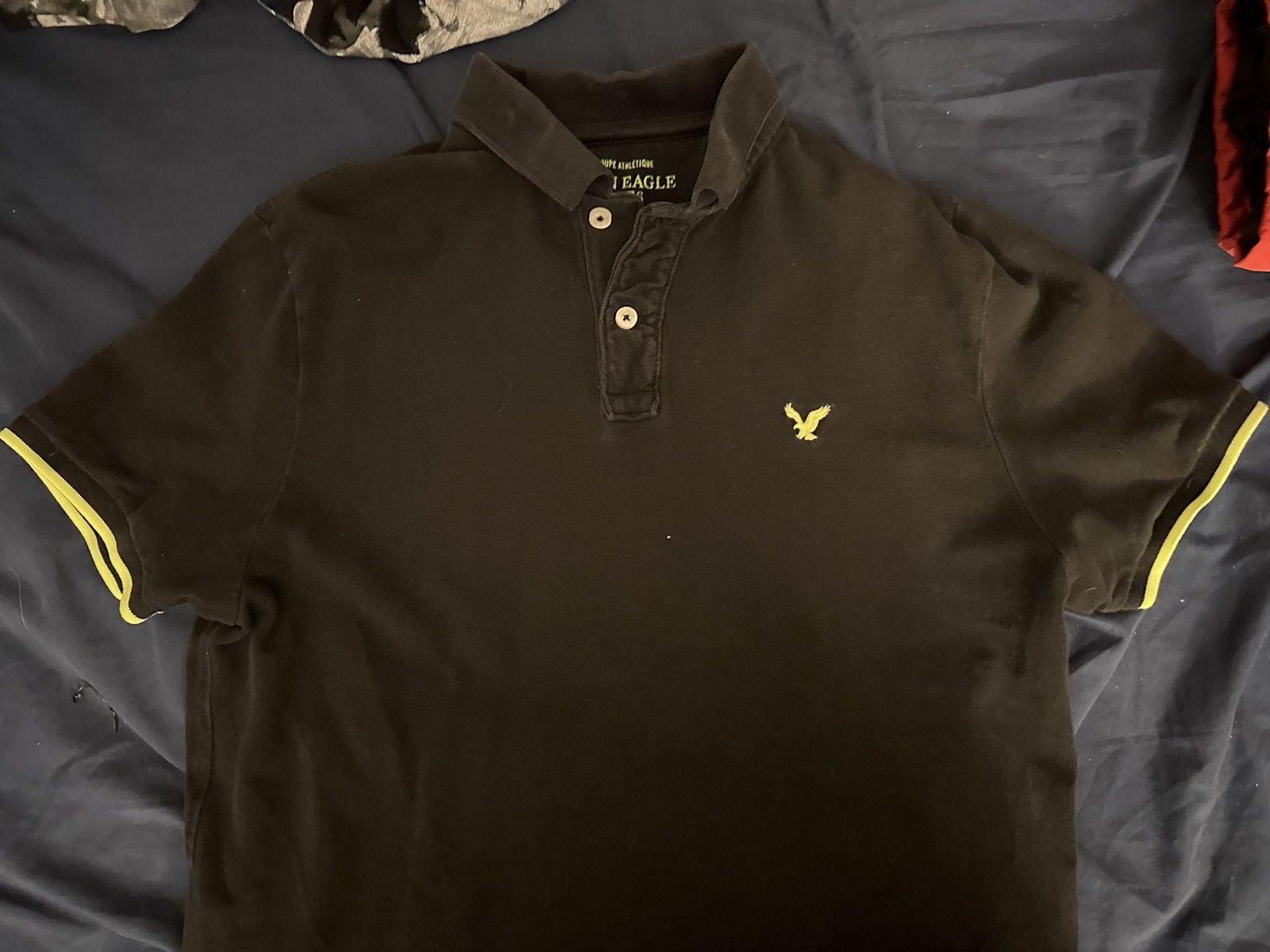 American Eagle Outfitters Neon Green American Eagle Polo Size US XL / EU 56 / 4 - 2 Thumbnail