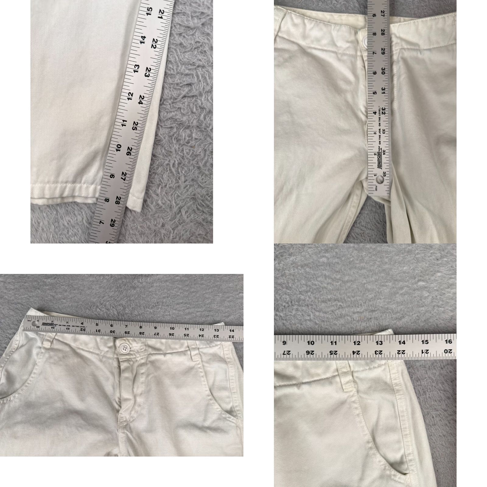Lucky Brand VINTAGE Lucky Brand Jeans Women 0 White Juliet Chino 100% Cotton Bootcut READ ME Size 25" / US 0 / IT 36 - 8 Thumbnail