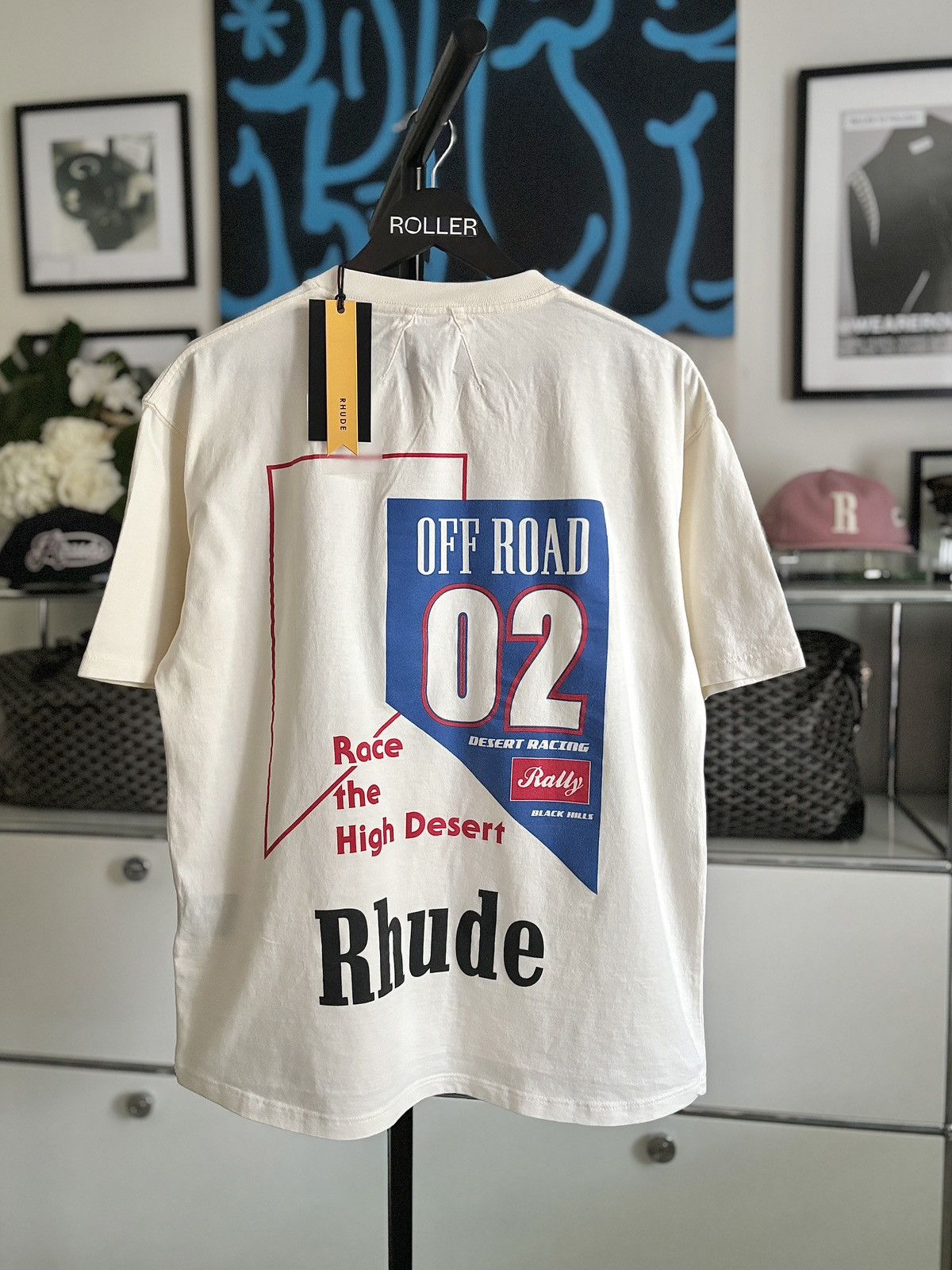 RHUDE USA RALLY RACING TEE