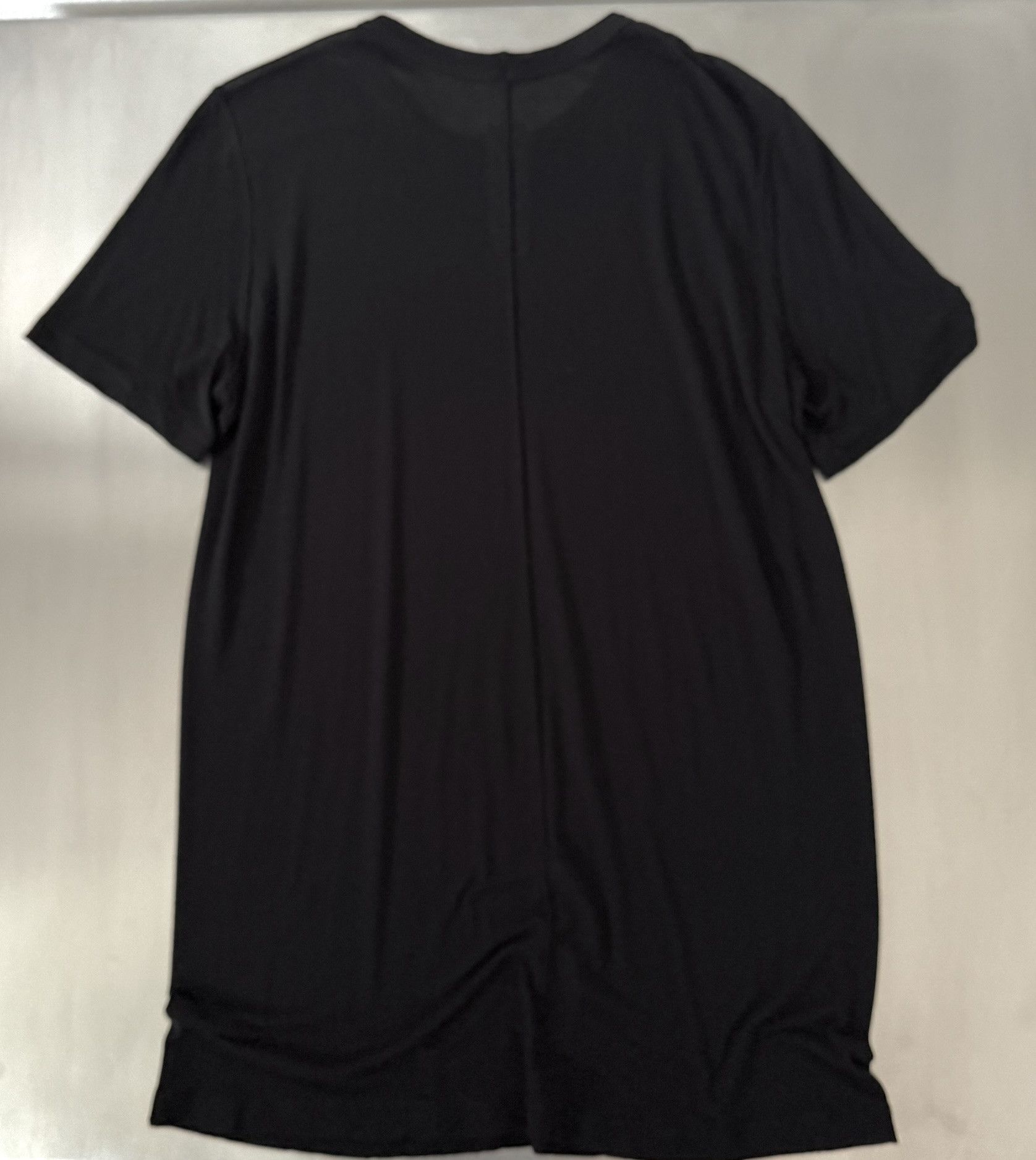 Rick Owens Rick Owens FW21 Black Viscose Silk T-Shirt Size US M / EU 48-50 / 2 - 5 Thumbnail