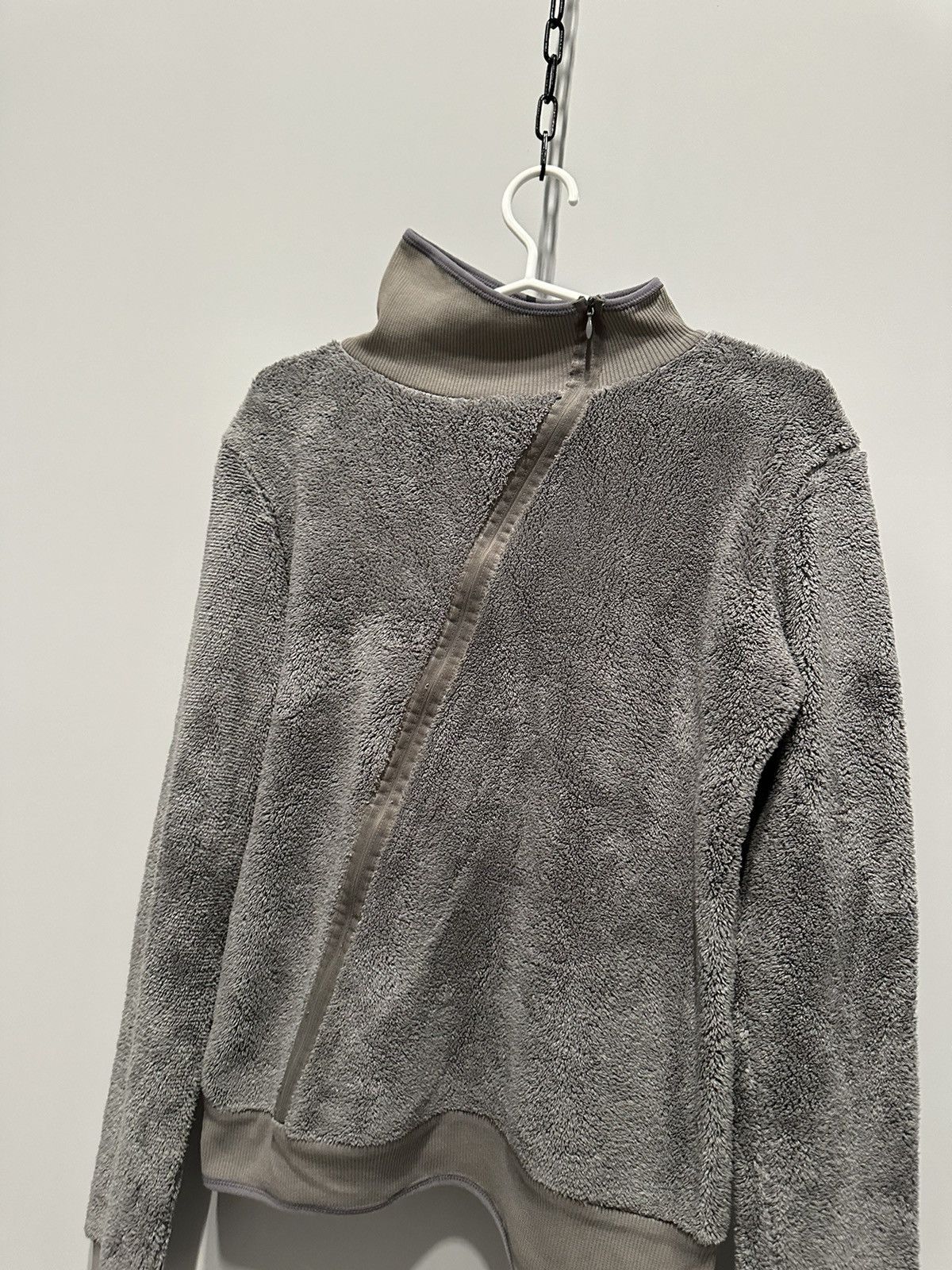 Cop Copine Cop Copine 2000s Acant Garde Fleece Jacket Y2K Assymetrical Size ONE SIZE - 7 Thumbnail
