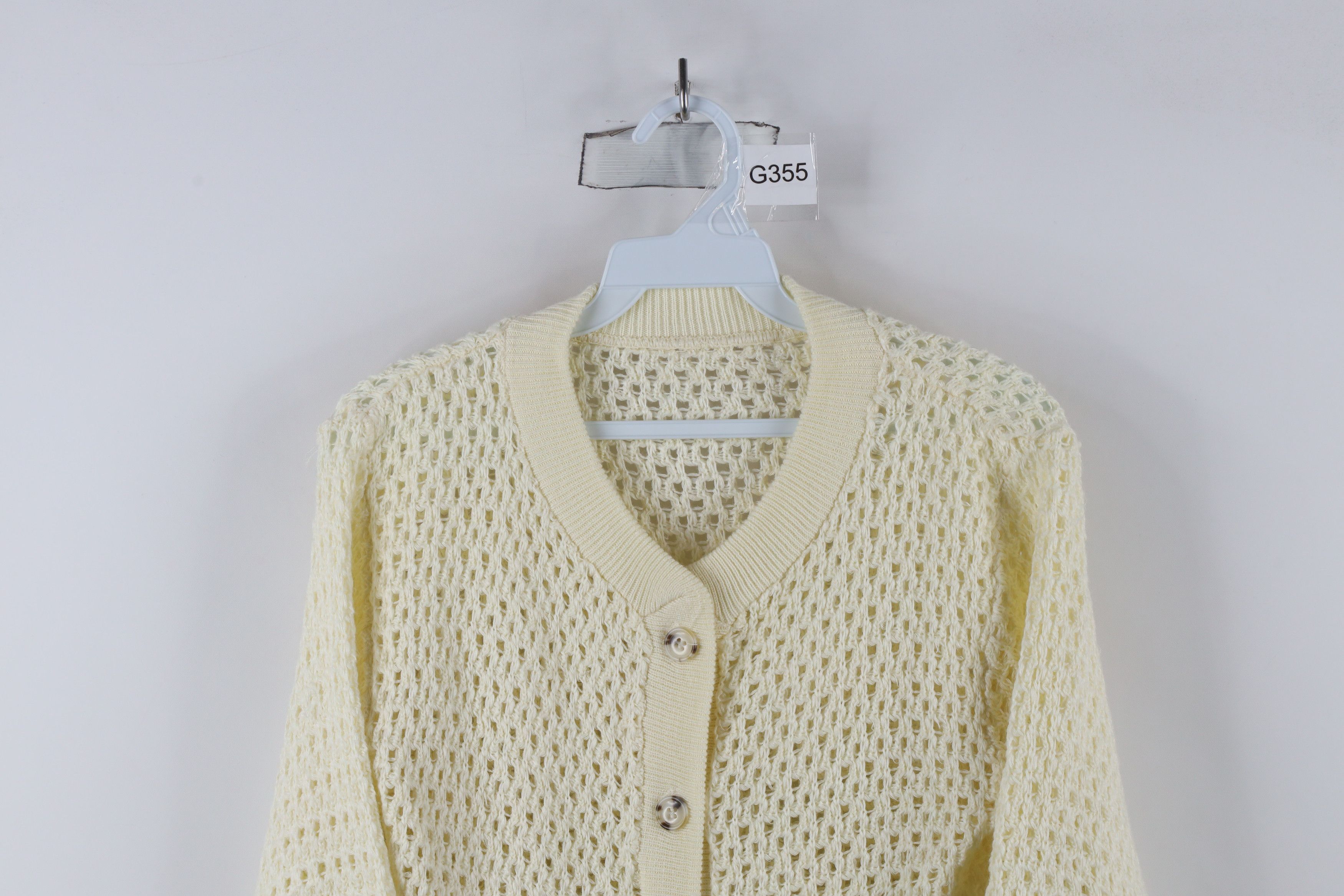 Vintage Vintage 60s 70s Rockabilly Crochet Knit Cardigan Sweater Size S / US 4 / IT 40 - 2 Thumbnail