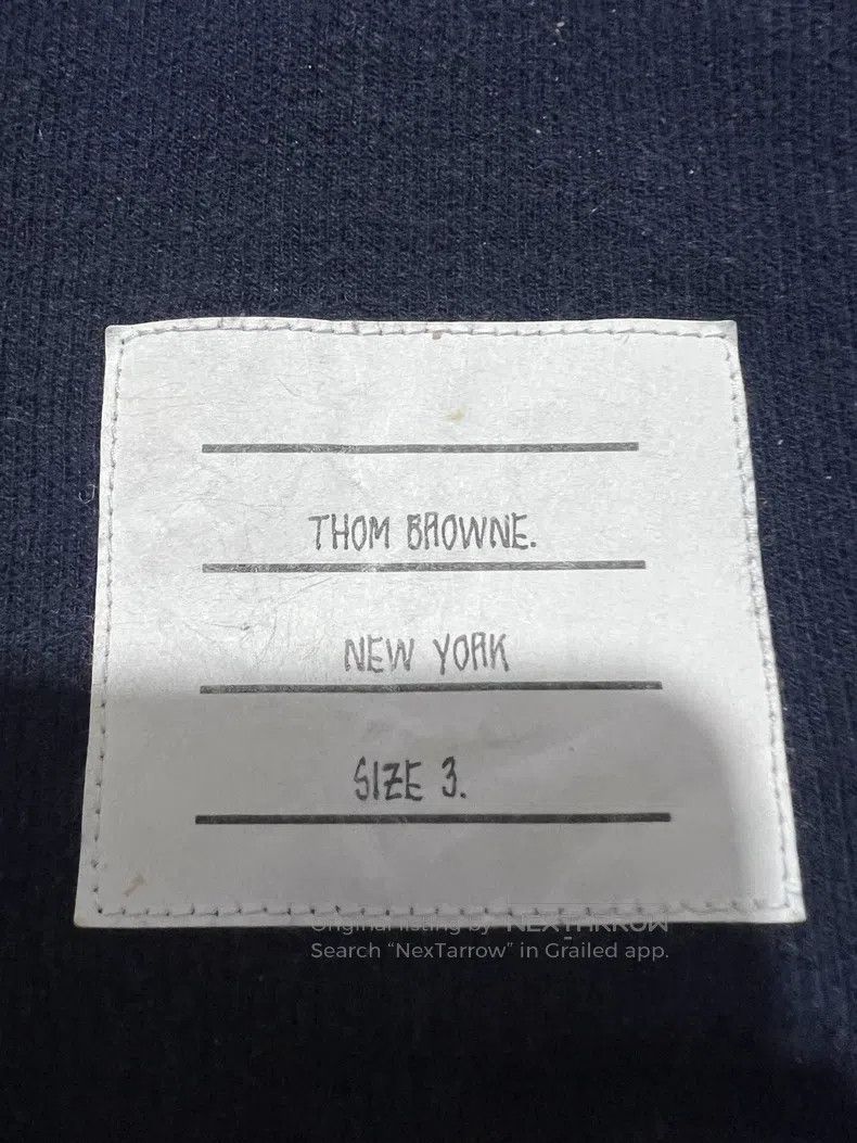 Thom Browne Thom Browne Navy blue zipper jacket Size US L / EU 52-54 / 3 - 4 Thumbnail