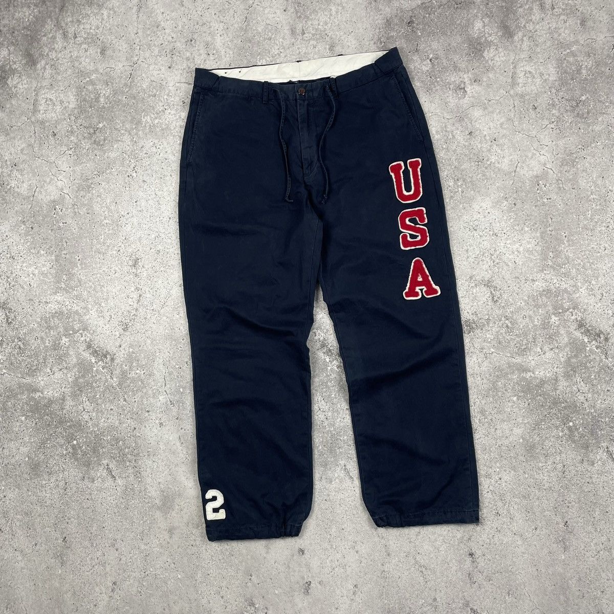 Polo Ralph Lauren Vintage Polo Ralph Lauren USA Logo Pants Size US 36 / EU 52 - 2 Thumbnail