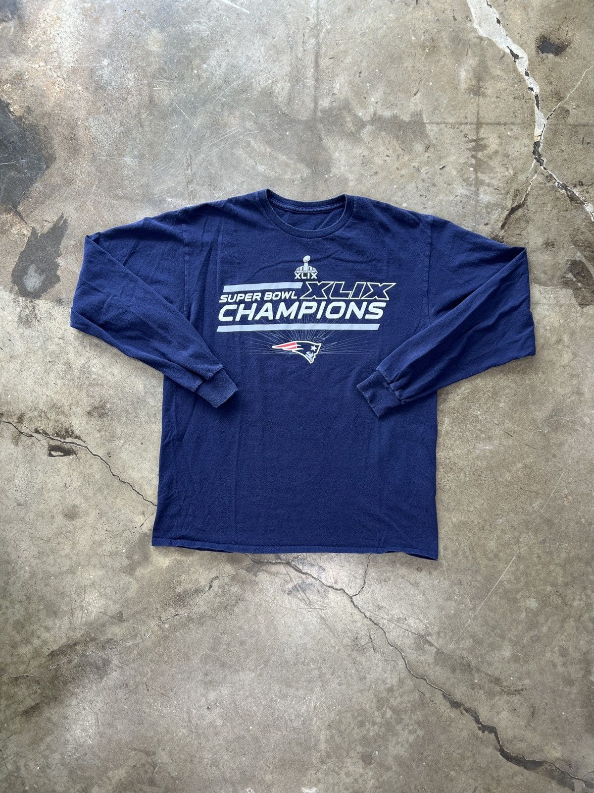 NFL NFL Super Bowl Champions New England Patriots Long Sleeve Size US M / EU 48-50 / 2 - 2 Thumbnail