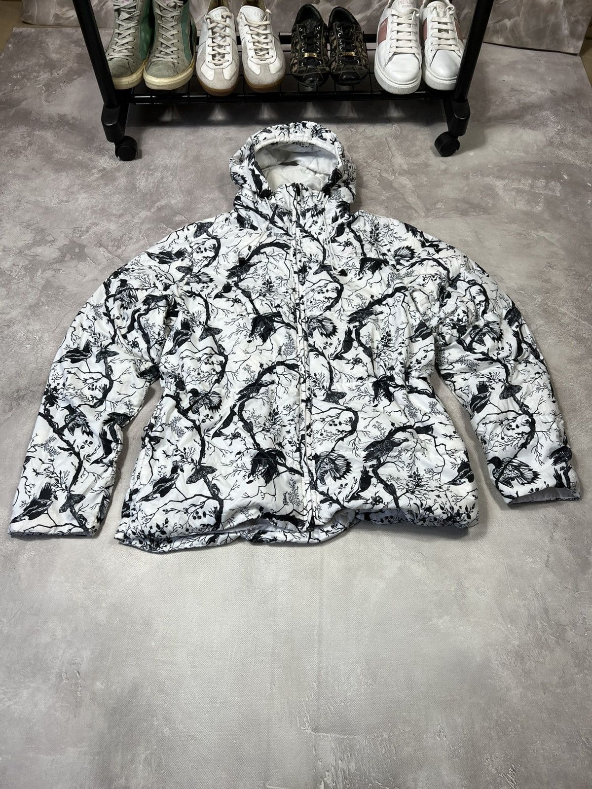 Vintage Vintage Nike ACG Animal Patern Micropuffer Jacket Size XL / US 12-14 / IT 48-50 - 2 Thumbnail