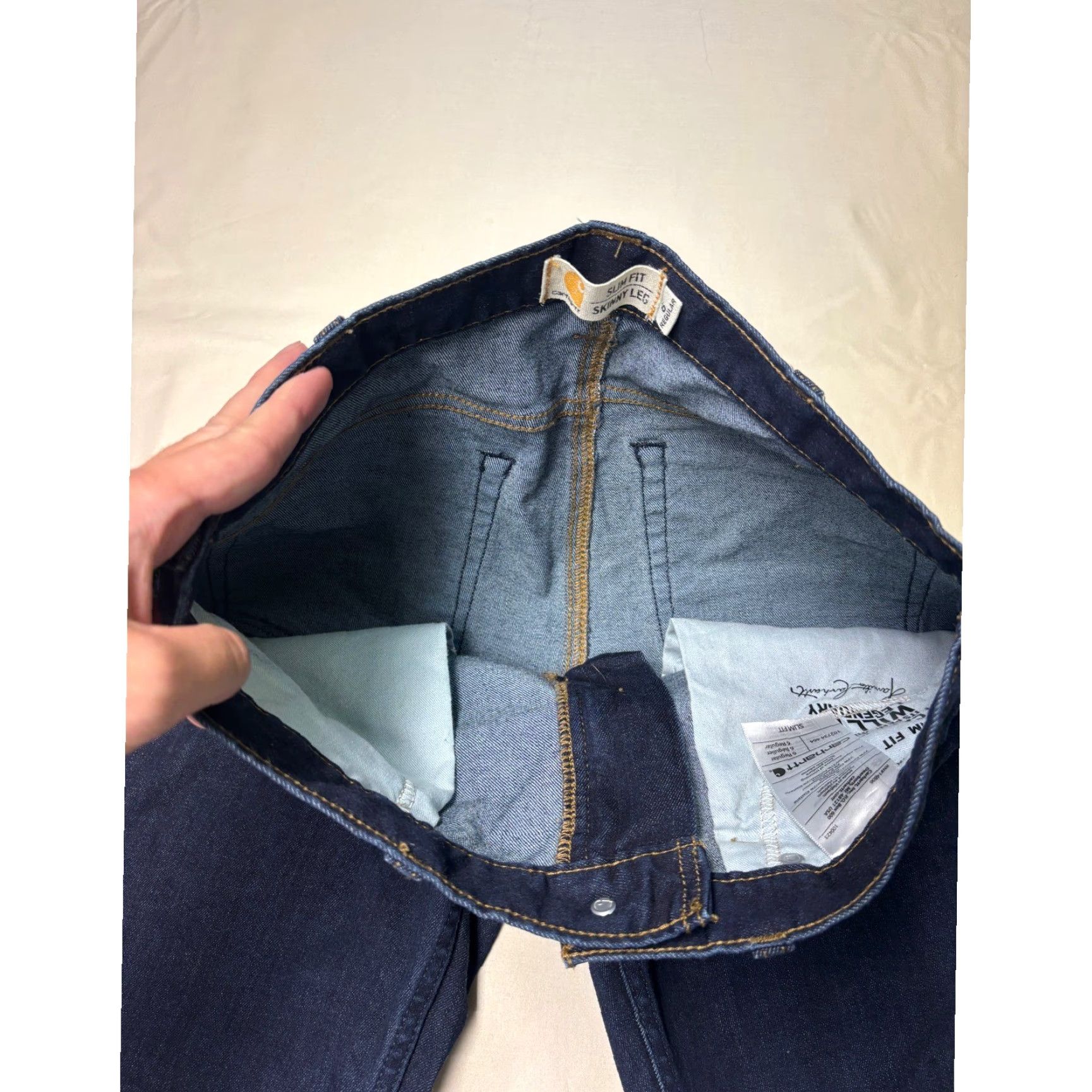 Carhartt Carhartt Jeans Skinny Dark Wash Denim Women Size 30 Regular Slim Fit Indig0 5-Pocket Comfort Stretch Size 30" / US 8 / IT 44 - 4 Thumbnail