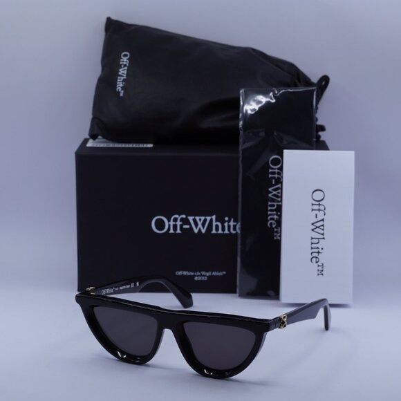 Off-White Off-White OERI13V JASPER 1007 Sunglasses Black Geometric Size ONE SIZE - 10 Thumbnail