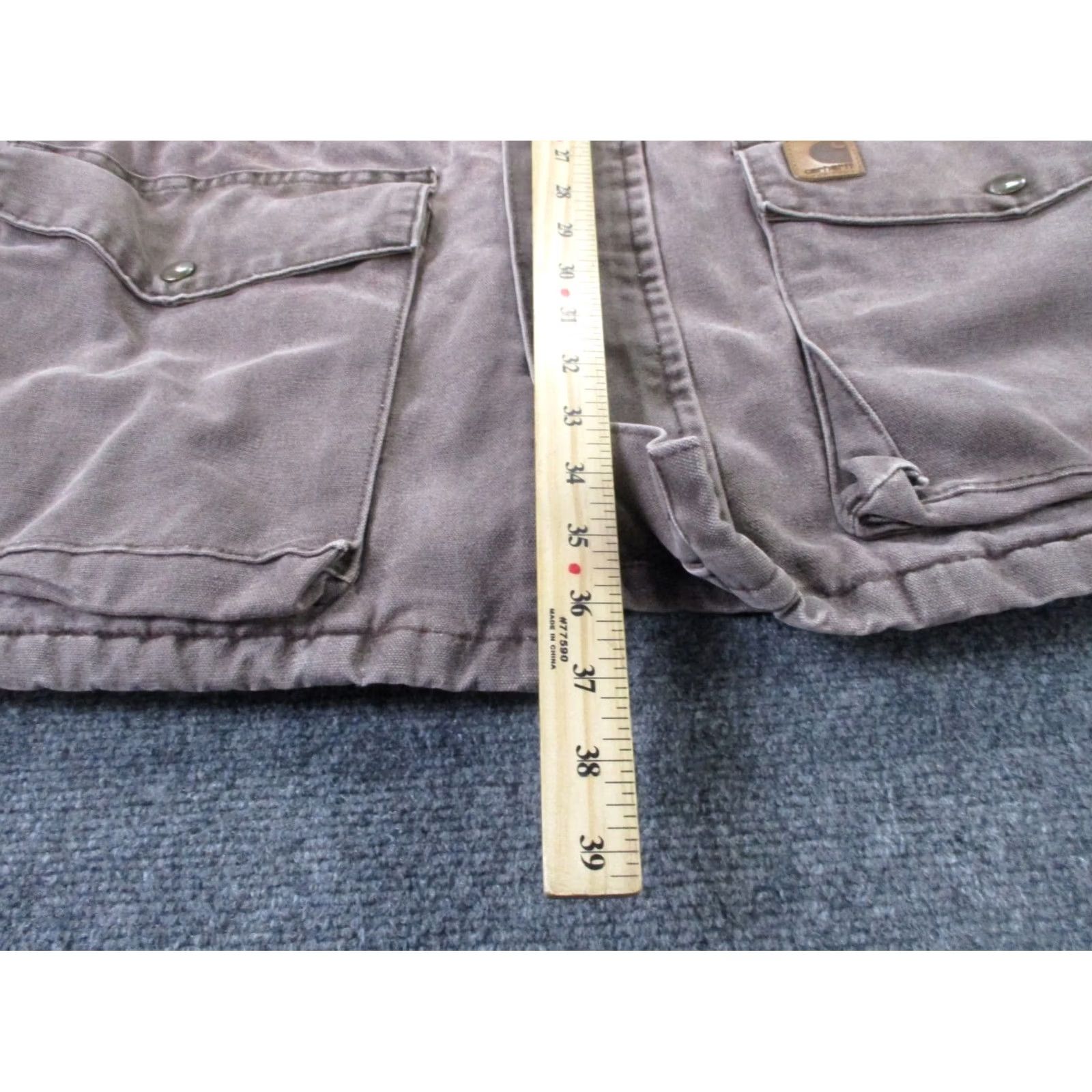 Carhartt VINTAGE Carhartt Jacket Mens XL Gray Blanket Lined Work Heavy Coat Farm Utility Shirt Size US XL / EU 56 / 4 - 4 Thumbnail