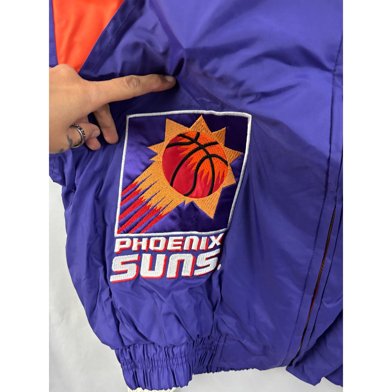 Logo Athletic Phoenix Suns NBA Sharktooth Windbreaker Jacket L NWT Vtg Size US L / EU 52-54 / 3 - 9 Thumbnail