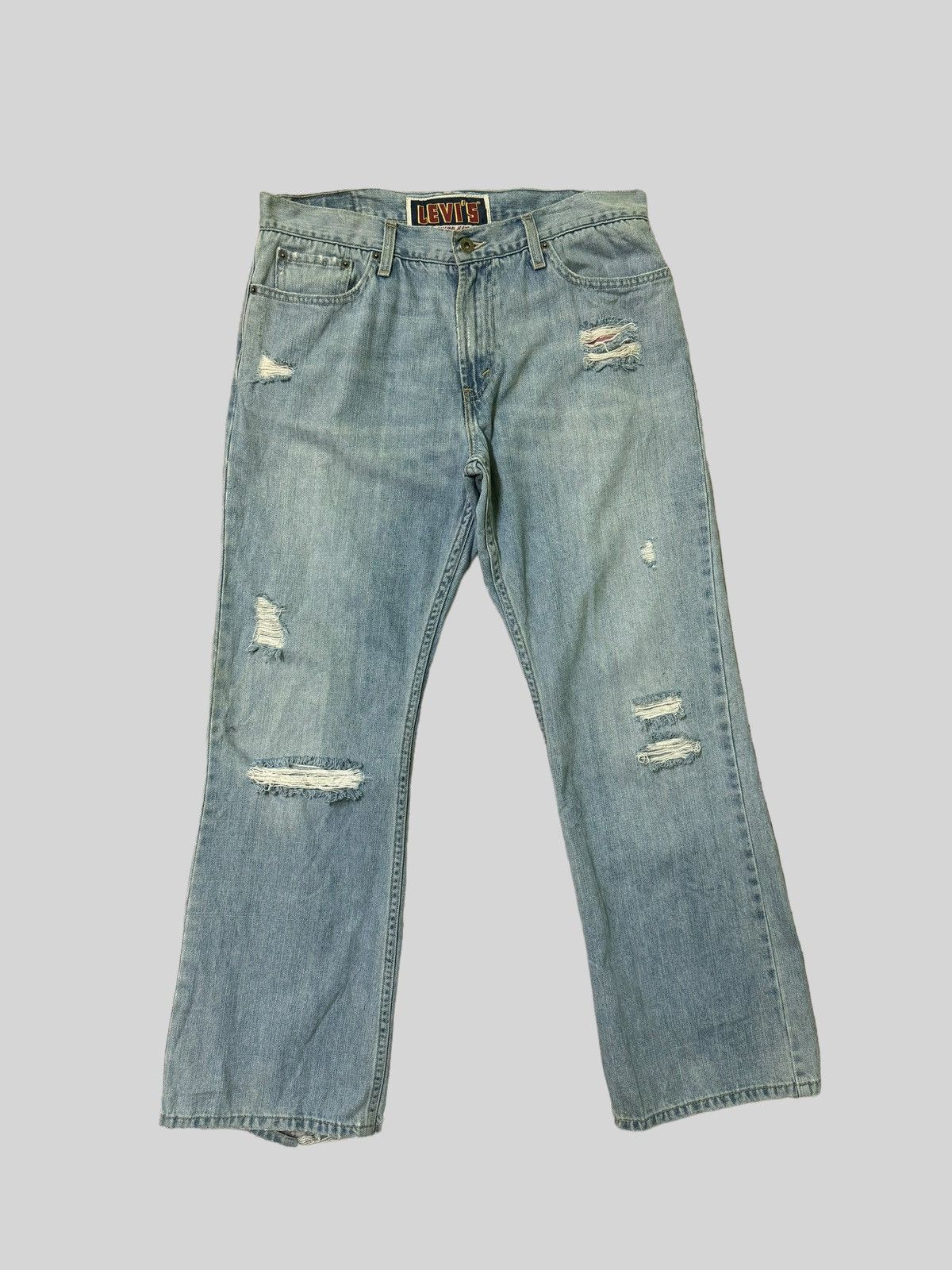 Levi's × Levi's Vintage Clothing × Vintage Vintage Levi's 527 Flared Bootcut Distressed Jeans Size US 33 - 1 Thumbnail