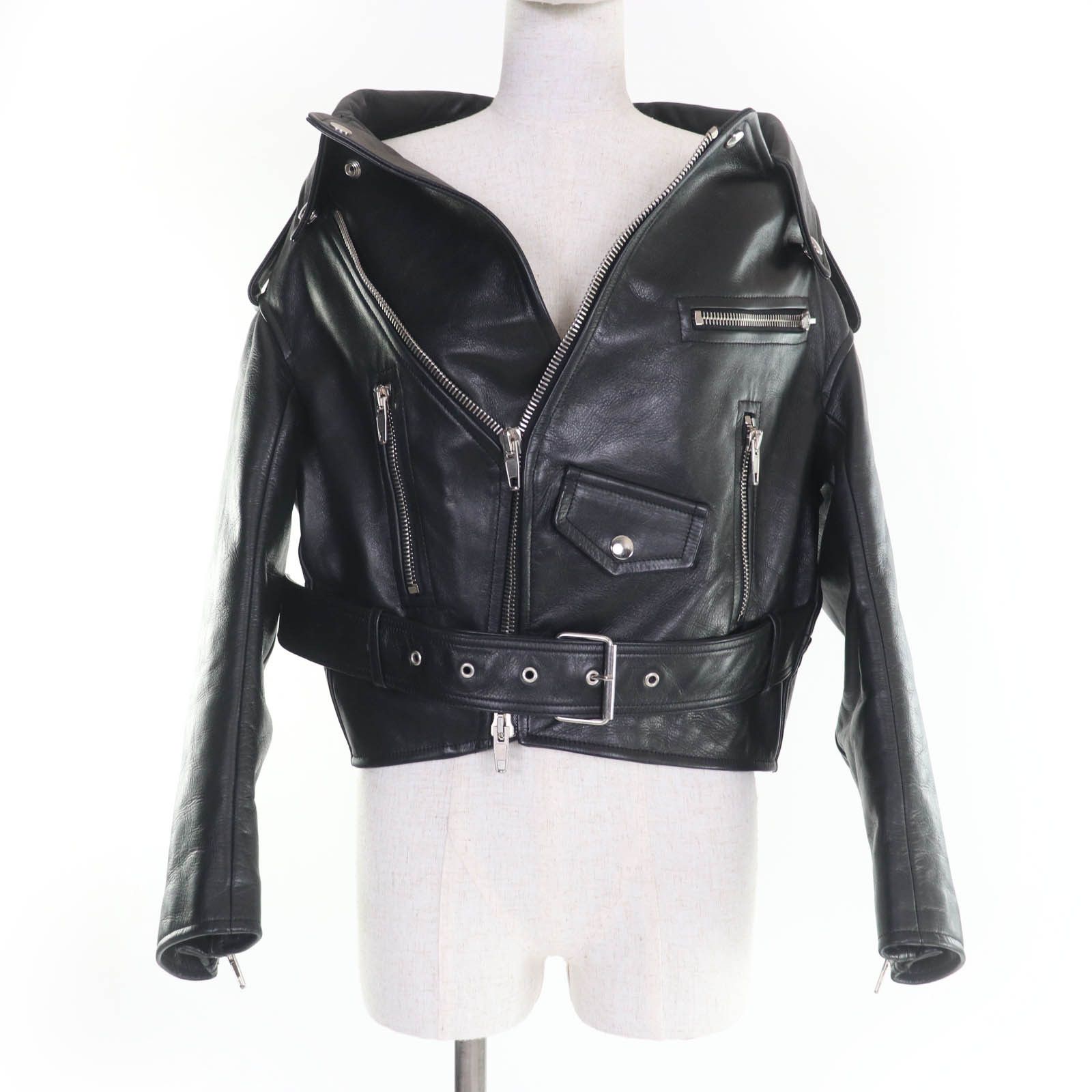 Balenciaga Balenciaga Balenciaga Leather Jacket Leather Outerwear DUTY FREE for USA Size ONE SIZE - 1 Thumbnail