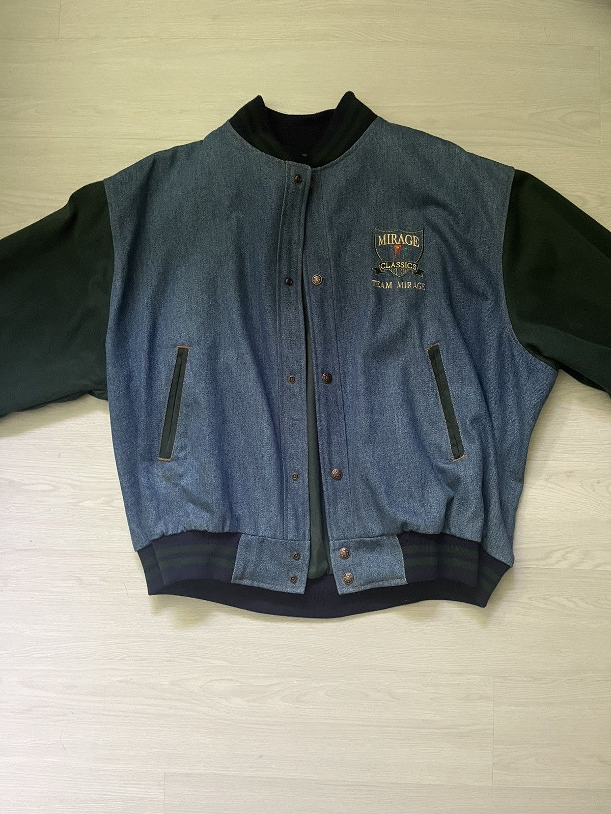 Vintage Vintage Varsity Bomber jacket Size US XL / EU 56 / 4 - 1 Thumbnail