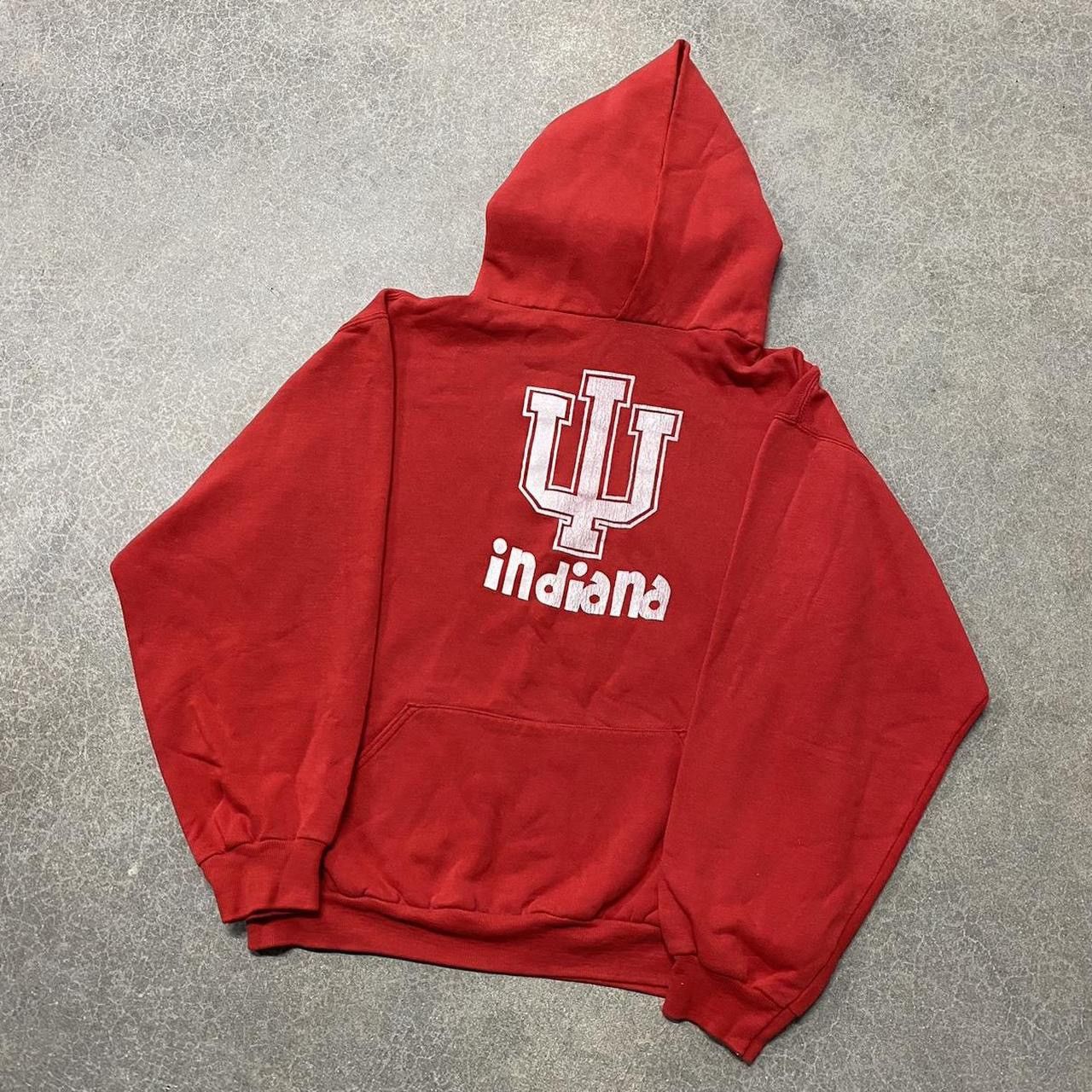 Russell Athletic × Vintage Vintage 70s Russell Athletics Indiana University Hoodie Size US L / EU 52-54 / 3 - 2 Thumbnail