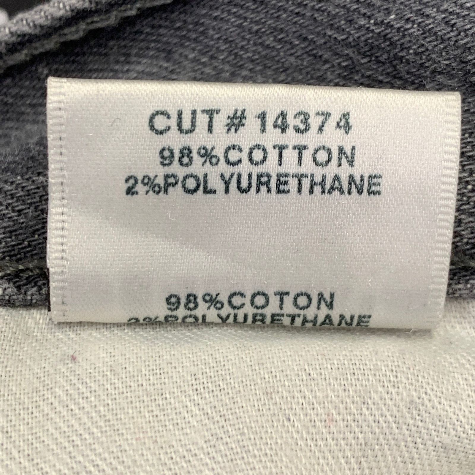 Other Tyler Grey Cotton Blend Selvedge Denim Slim Tapered Jeans Size US 31 - 7 Thumbnail