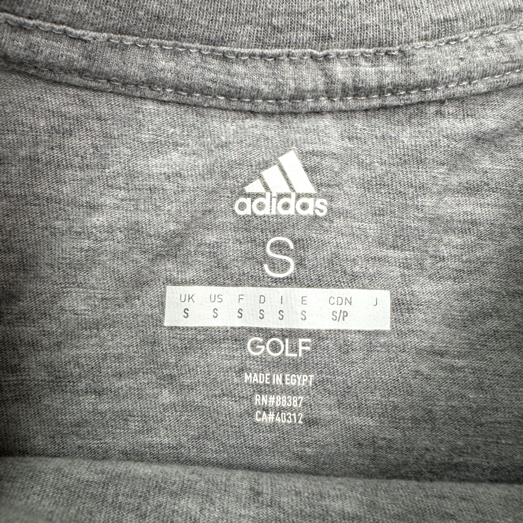 Adidas Adidas Golf T-Shirt Mens Small Gray Activewear Casual Short Sleeve Crew Neck Performance Sport Size US S / EU 44-46 / 1 - 4 Thumbnail