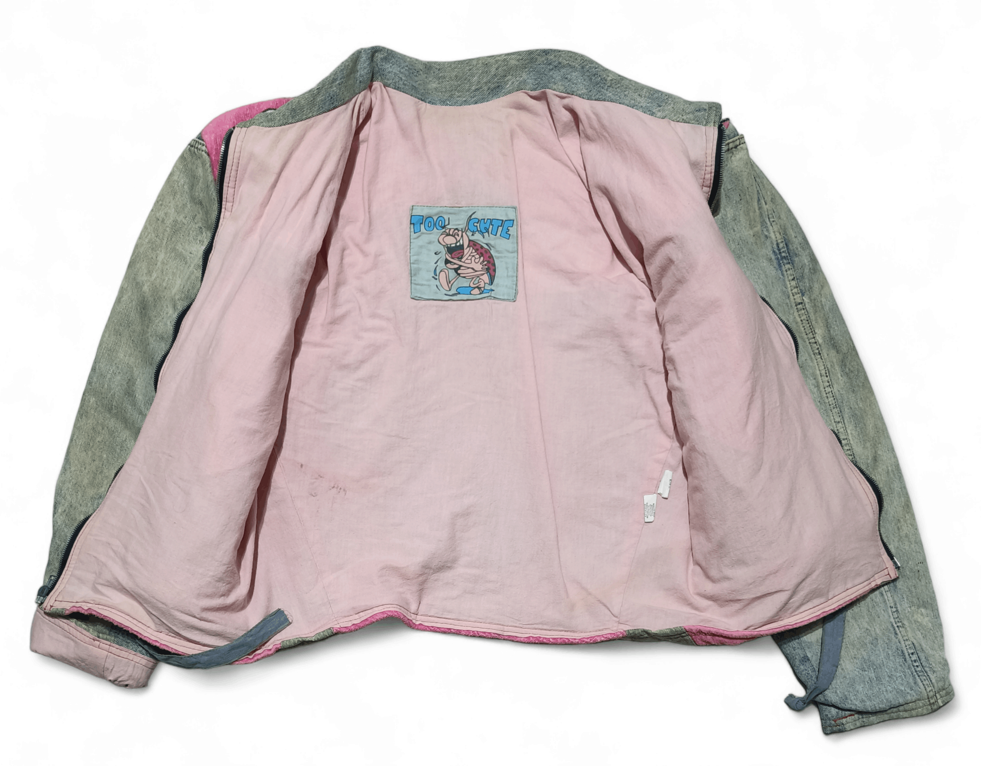 Too Cute Guetta Bros. Vintage Betty Boop TOO CUTE Guetta Bros Denim Jean Jacket Size ONE SIZE - 4 Thumbnail