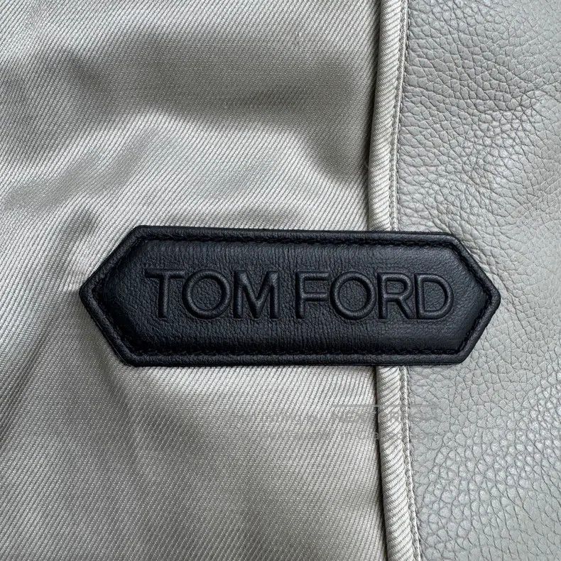 Tom Ford Tom Ford Grey cowhide jacket Size US M / EU 48-50 / 2 - 2 Thumbnail
