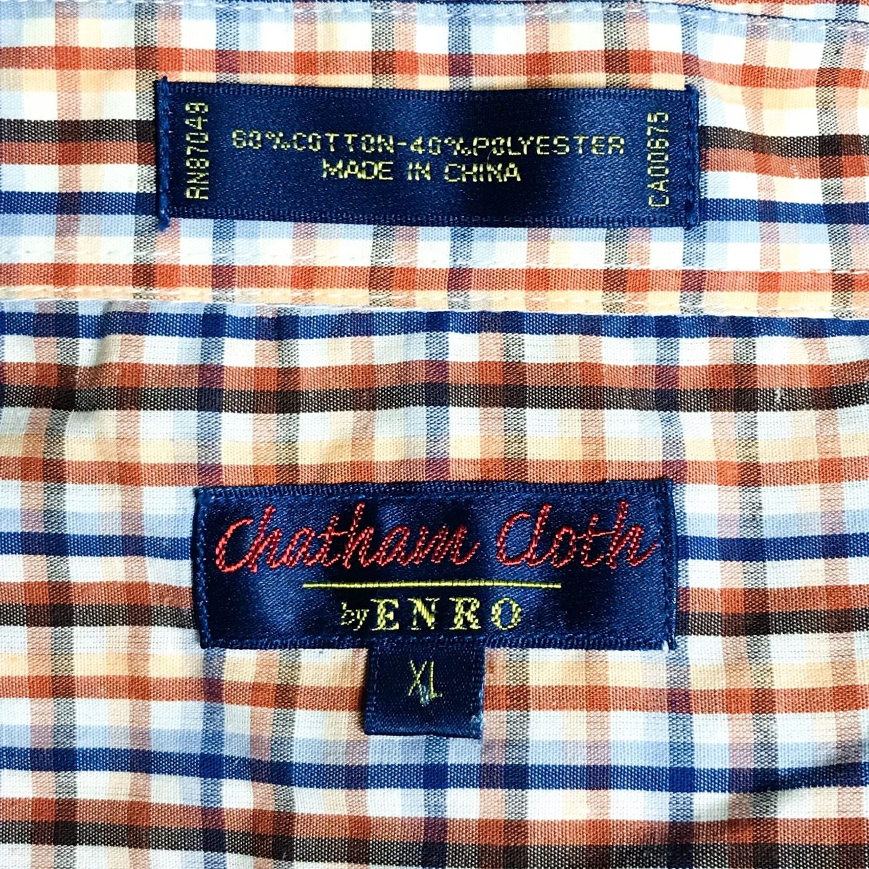 Enro ENRO Chatham Cloth Multicolor Micro-Plaid Short Sleeve Button-Down Shirt XL Men Size US XL / EU 56 / 4 - 3 Thumbnail
