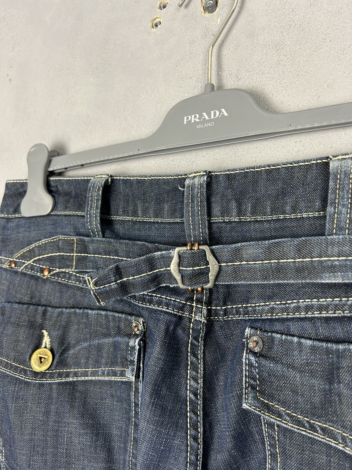 G-Star G-Star RAW 3301 96 Denim Jeans W31 L34 DarkWash Strap Detail Size US 31 - 3 Thumbnail