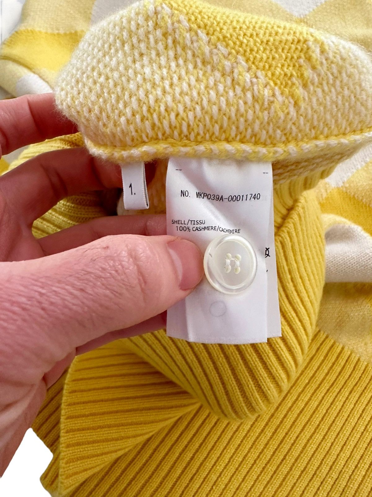 Thom Browne Sz.1 Oversized Cashmere Gingham 4 Bar Polo Size US S / EU 44-46 / 1 - 9 Thumbnail