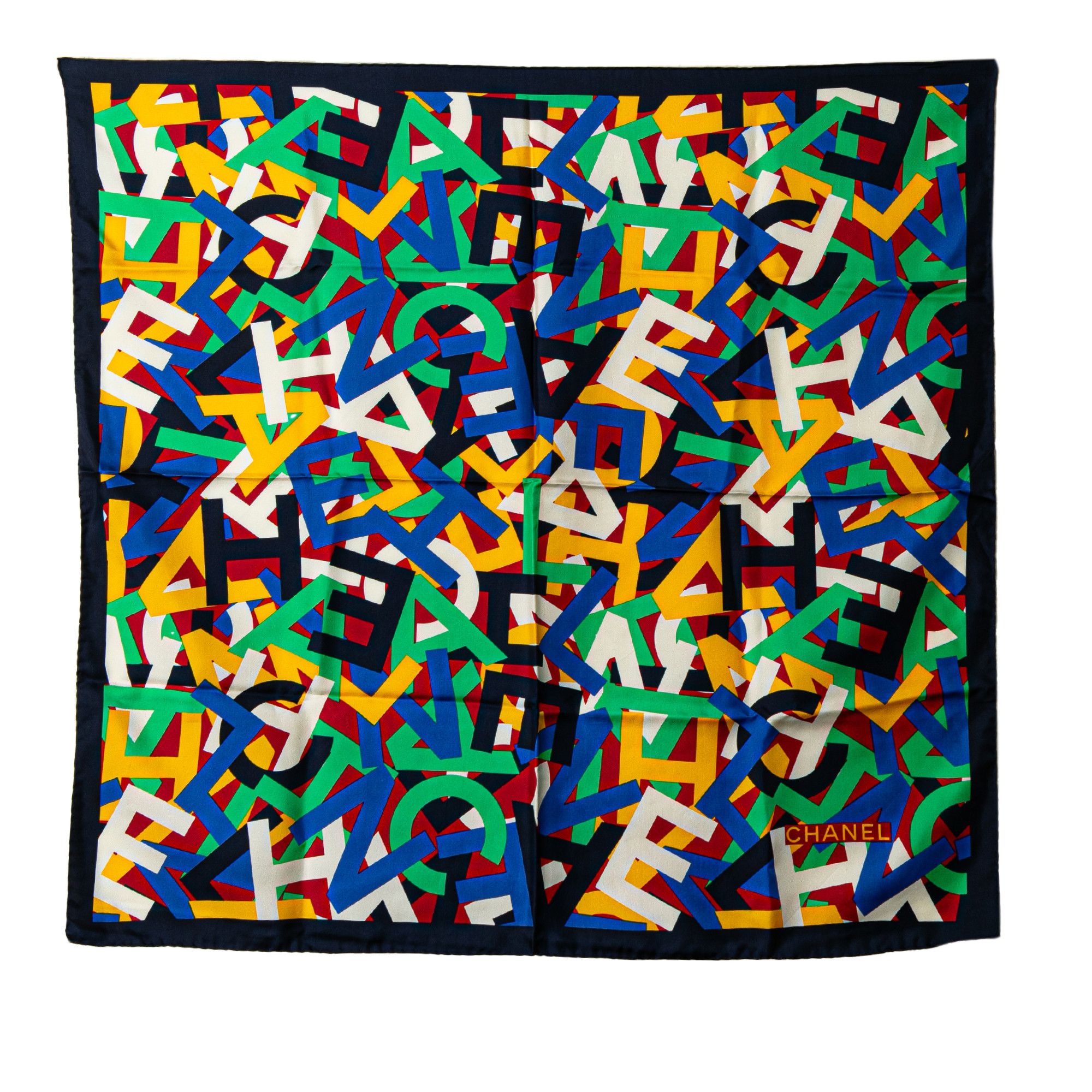 Chanel Chanel Alphabet Silk Scarf | Grailed