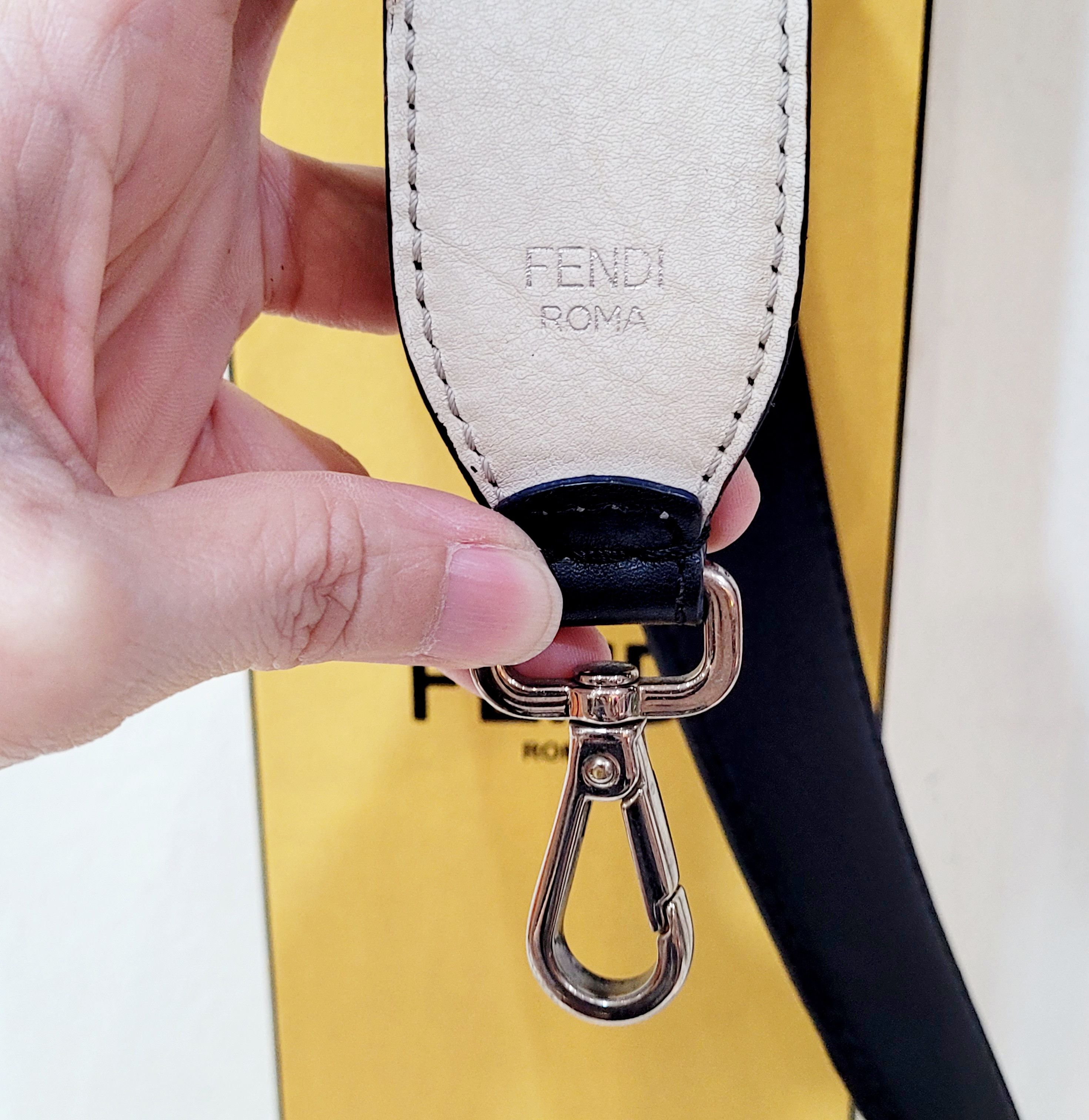Fendi Fendi Karlito Leather Mink Fur Shoulder Strap Size ONE SIZE - 3 Thumbnail