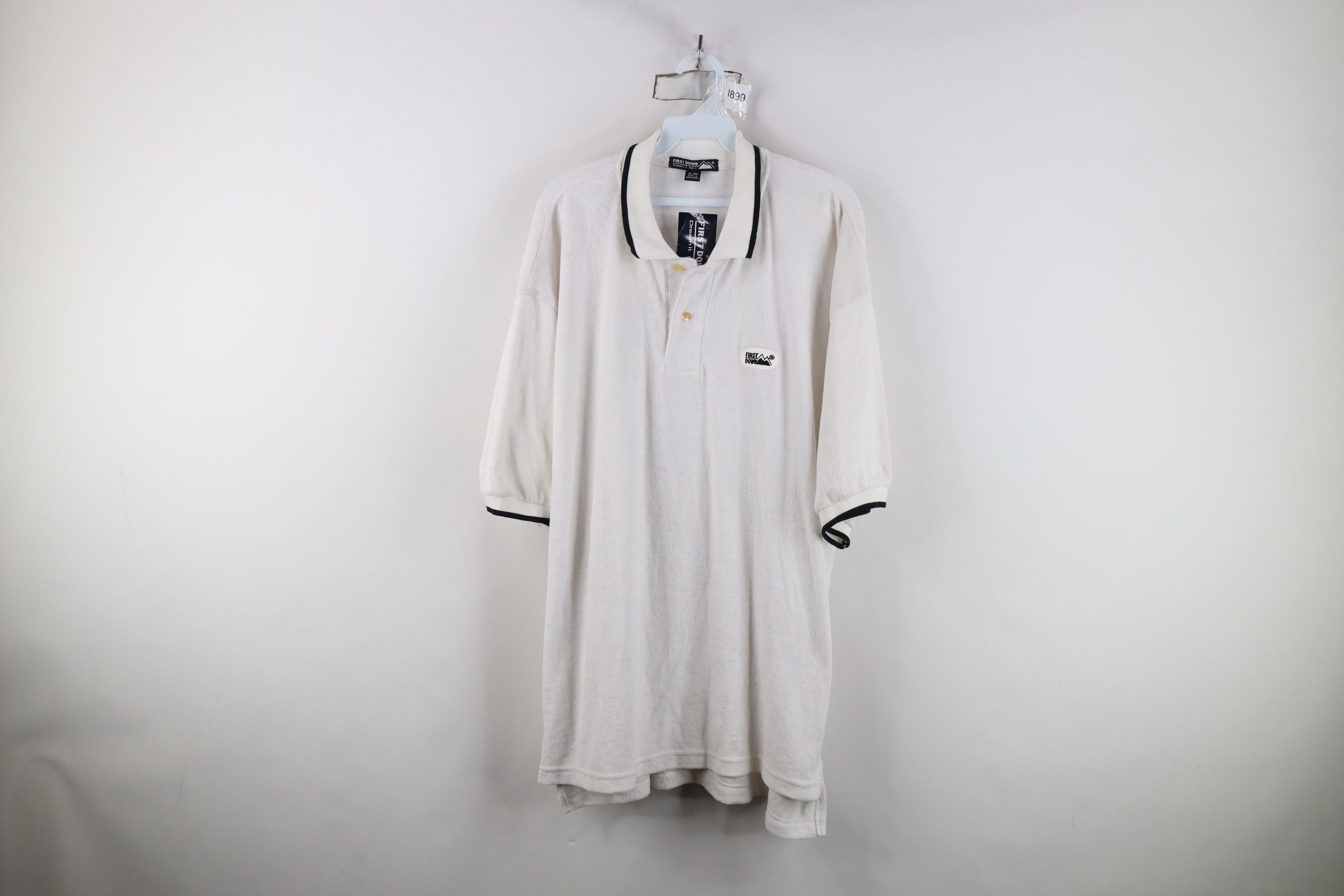Vintage Deadstock Vintage 90s Y2K Streetwear Fit Golf Polo White Size US XL / EU 56 / 4 - 1 Thumbnail