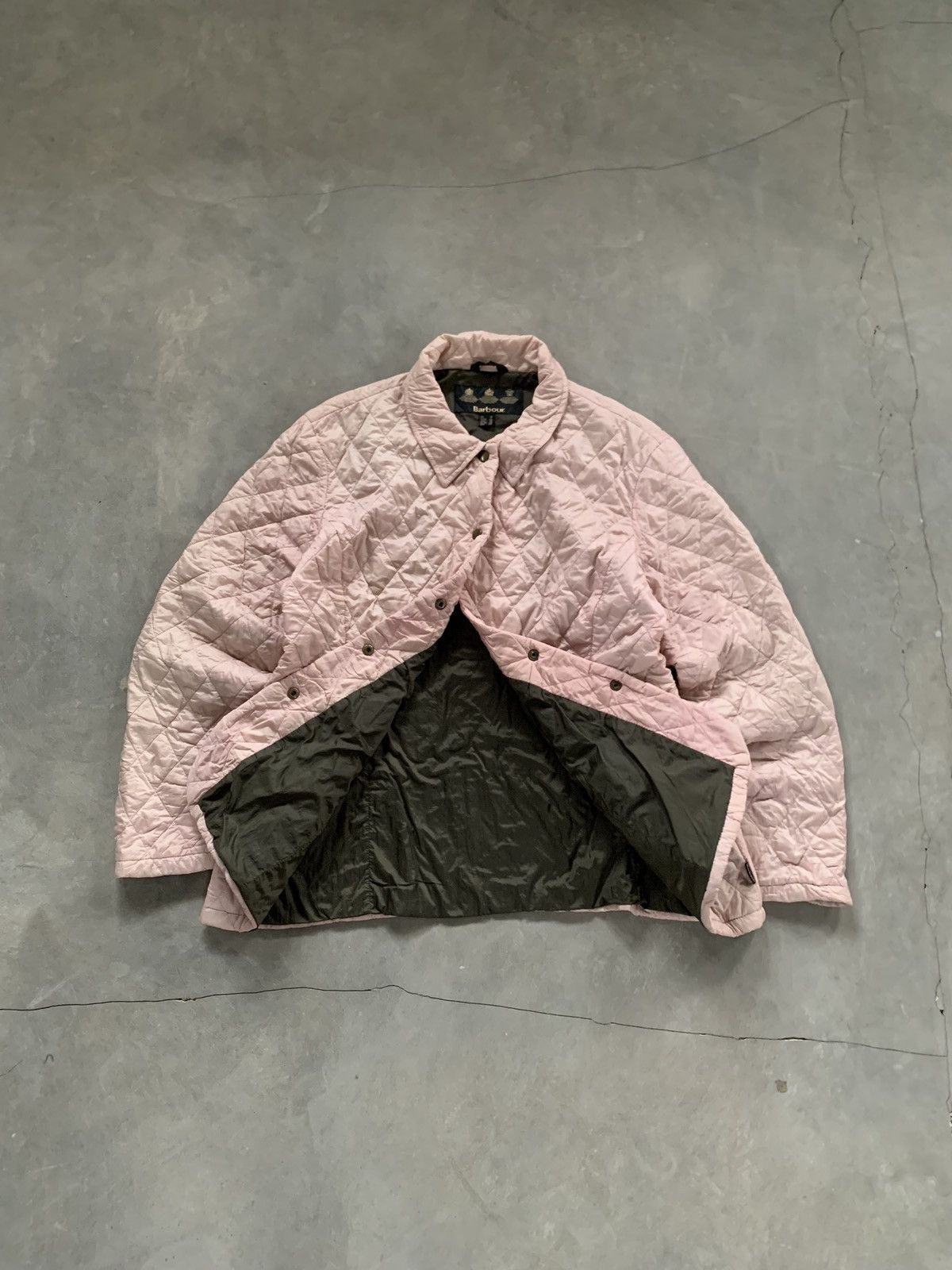 Barbour Vintage Barbour Pink Quilted Utility Jacket Size US XL / EU 56 / 4 - 2 Thumbnail