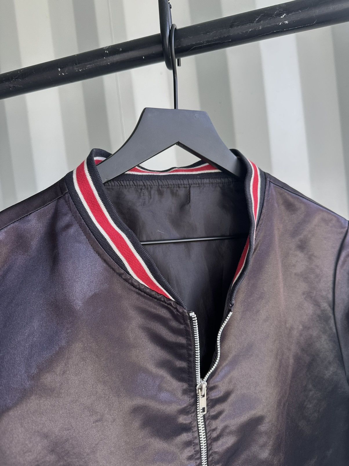 Vintage 80’s Silky Jacket Thrashed Faded Grunge Size US L / EU 52-54 / 3 - 4 Thumbnail