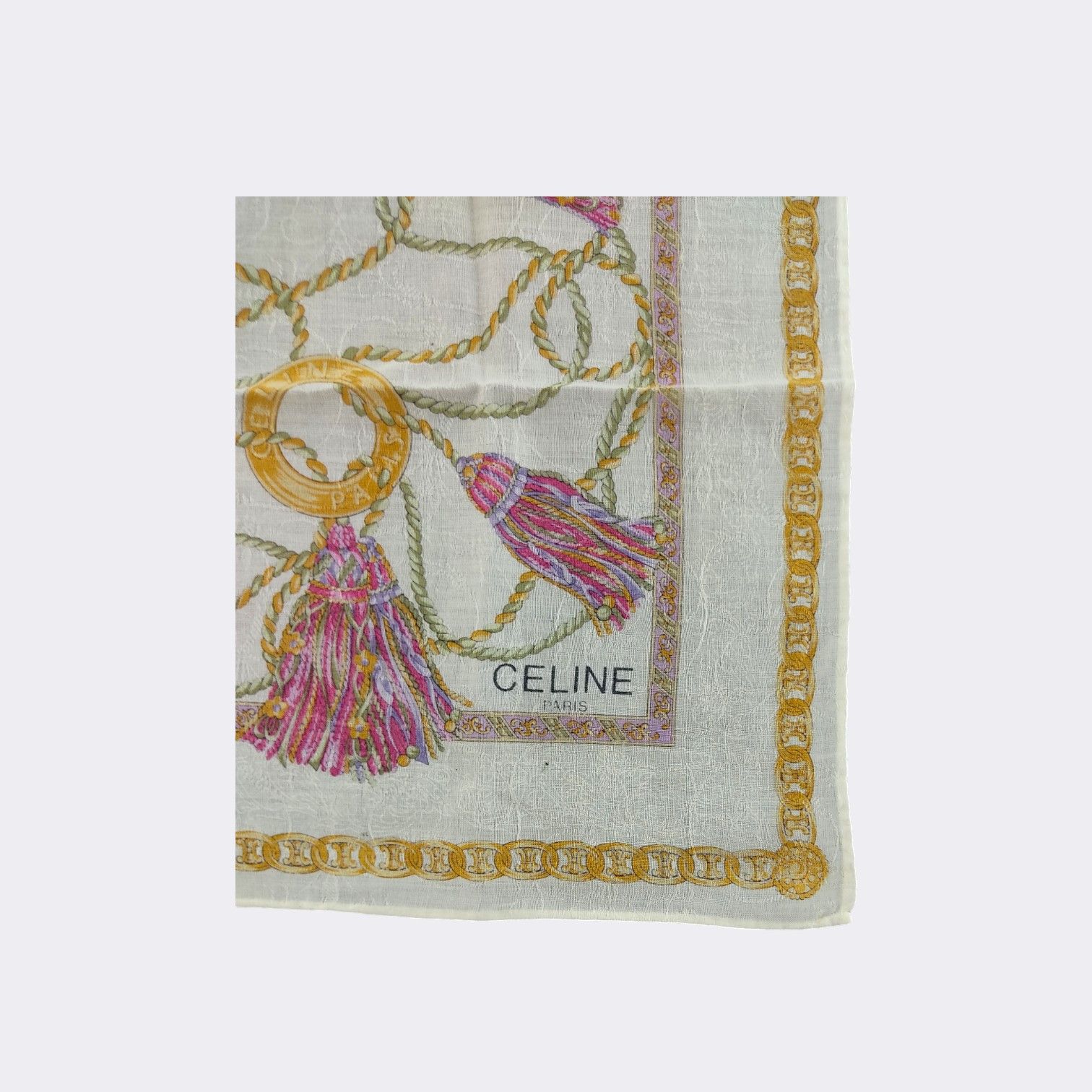 Celine Vintage Celine Handkerchief Neckerchief Bandana H263D Size ONE SIZE - 4 Thumbnail