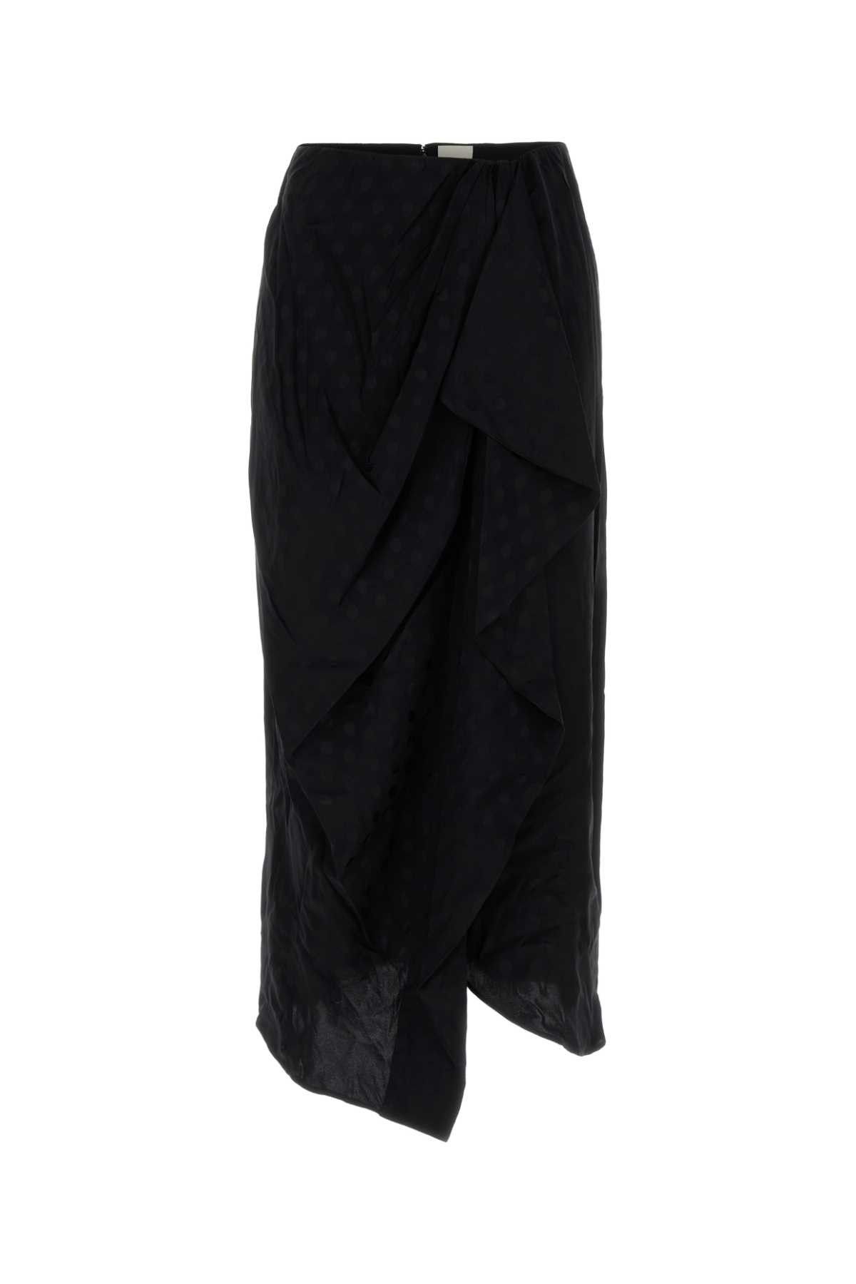 Isabel Marant Black Stretch Silk Breen Skirt Size 27" / US 4 / IT 40 - 1 Thumbnail