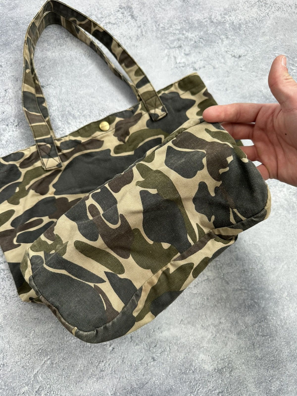 Carhartt 🚨Rare Vintage Carhartt Simple Tote Bag Camouflage Y2K Size ONE SIZE - 6 Thumbnail