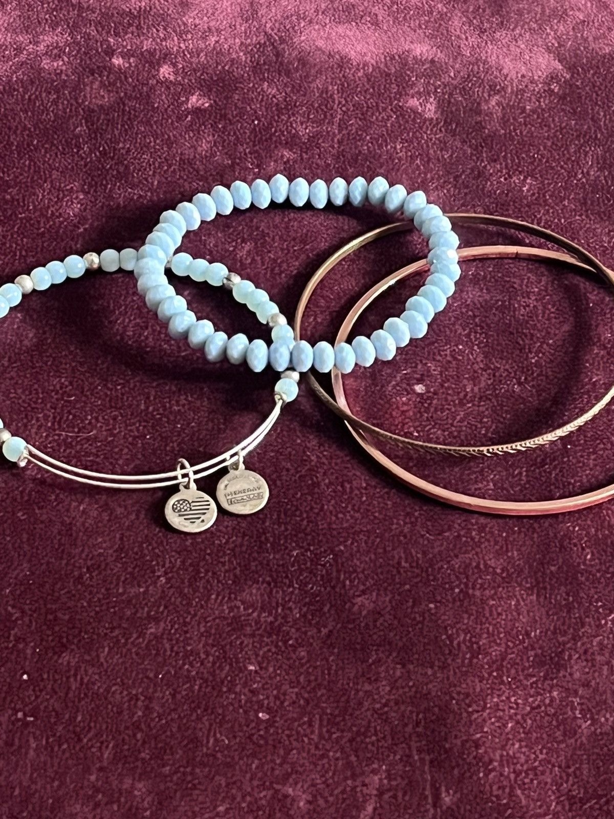 Other Set of 4 bangle, beaded and charm bracelets Alex & Ani Size ONE SIZE - 3 Thumbnail