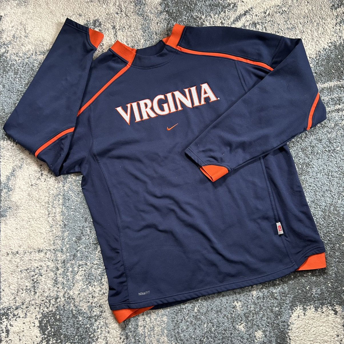 Nike 2009 UNiVERSiTY of ViRGiNiA L/S TENNiS TOP UVA CAVALiERS Size US L / EU 52-54 / 3 - 10 Thumbnail