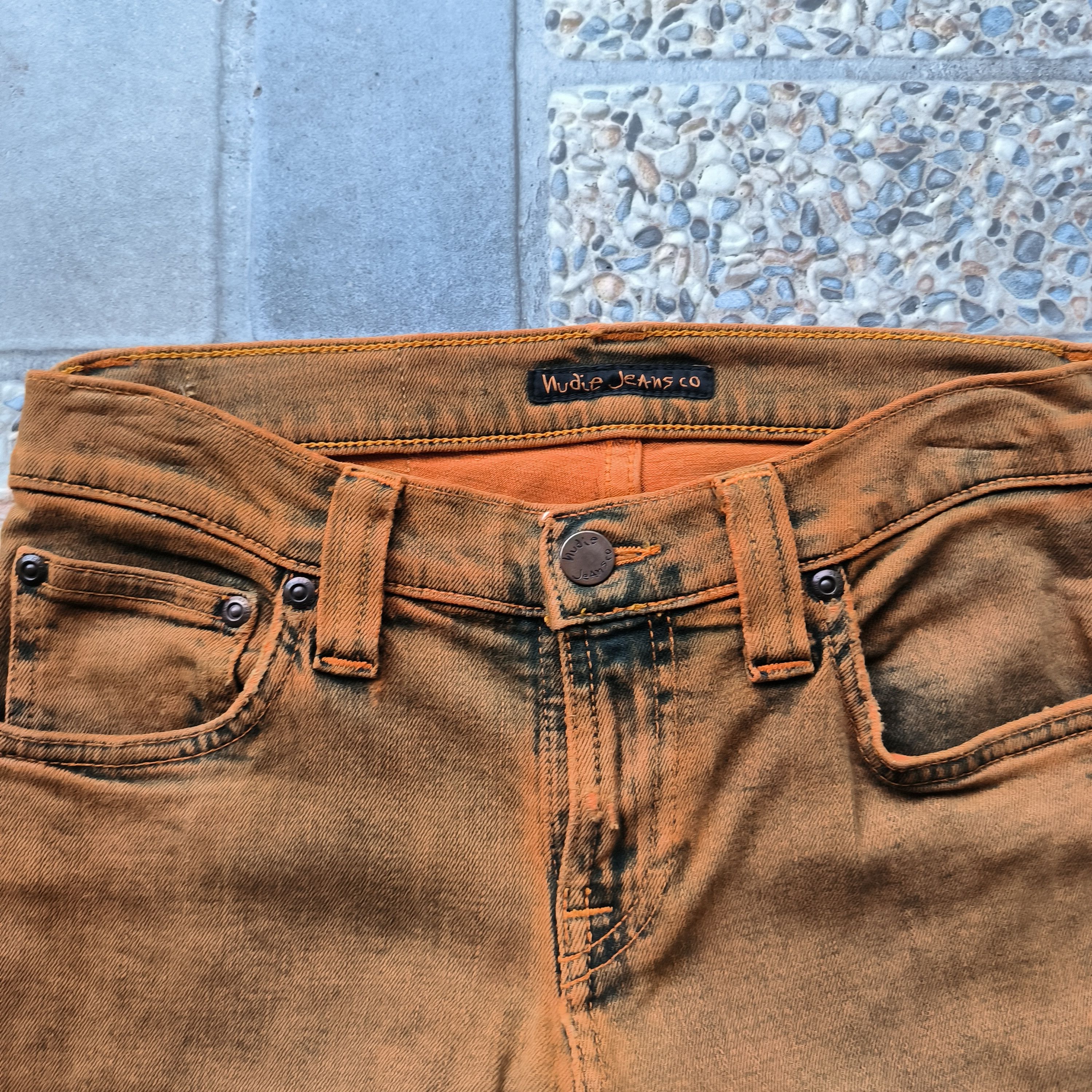 Nudie Jeans Nudie Tigh Long John Orange Jeans Size US 26 / EU 42 - 3 Thumbnail