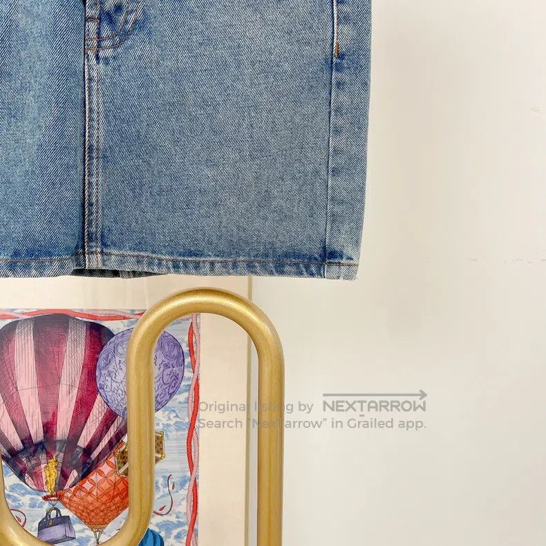 Balenciaga Balenciaga Denim Skirt Size 35" - 4 Thumbnail