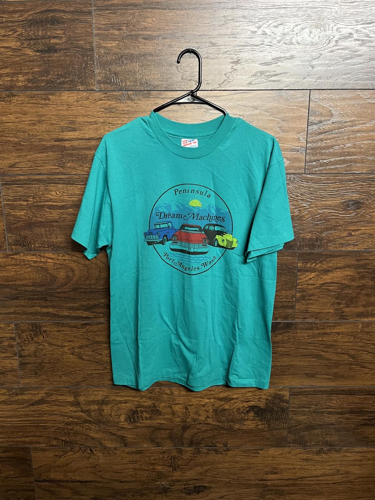 Hanes VTG Dream Machines 57 Chevy / Classic Cars Single Stitch - L Size US L / EU 52-54 / 3 - 1 Thumbnail