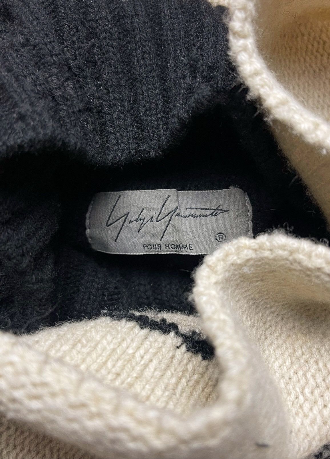Yohji Yamamoto AW2018 Yohji Yamamoto x Shitaro Ishinomori Ghost Sweater Size US L / EU 52-54 / 3 - 3 Thumbnail